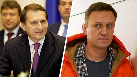 Venäjän ulkomaantiedustelun johtaja Sergei Naryshkin vihjailee, että ulkomaiset tiedustelupalvelut voivat olla Aleksei Navalnyin (oik.) ”tilanteen” takana.