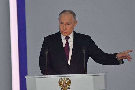 Vladimir Putin ilmoittii 21.2. pitämässään puheessa Venäjän keskeyttävän osallistumisensa Uusi Start -ydinasevalvontasopimukseen.