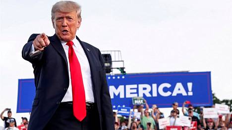 Ex-presidentti Donald Trump puhui kampanjatilaisuudessaan Ohion Wellingtonissa kesäkuun lopussa. 