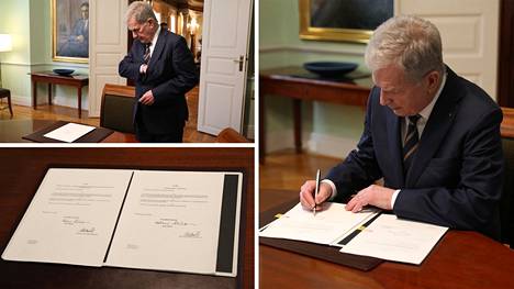 Presidentin Niinistön allekirjoitusten jälkeen Nato-jäsenyyden kansallinen hyväksyntä Suomessa on valmis.