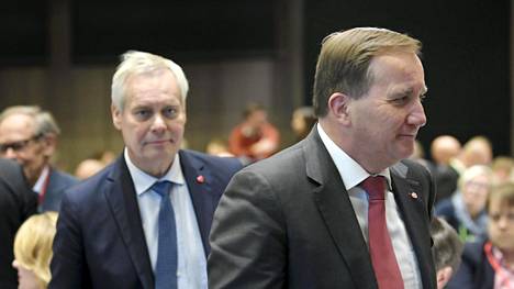 Ruotsin demaritaustainen pääministeri Stefan Löfven keskusteli pääministeri Antti Rinteen kanssa ilmastosta Sdp:n seminaarissa Helsingissä lauantaina.