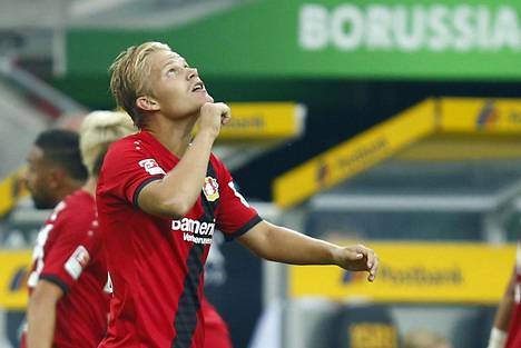 Joel Pohjanpalon peliaika on ollut tiukassa Bayern Leverkusenissa.