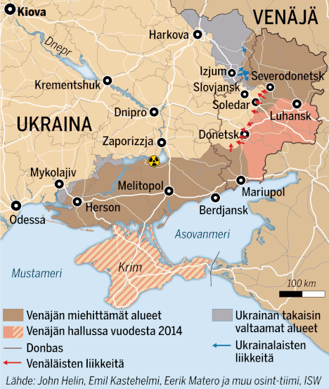 Asiantuntija: Tämä on nyt Ukrainan sodan kuuma piste - Ulkomaat -  Ilta-Sanomat
