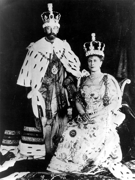 Kuningas Yrjö V ja kuningatar Mary 22. kesäkuuta 1911.