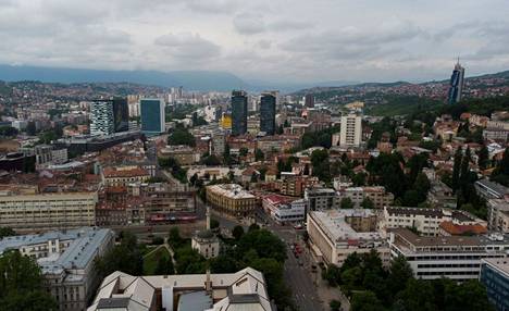 Ilmakuva Sarajevosta.