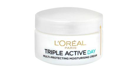 L'Oréal Triple Active Day Multi-Protecting Moisturising Cream 8,80 €.