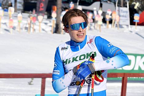 Ståhlberg voitti viime talvena nuorten MM-hopeaa vapaan kympiltä ja viestistä sekä -pronssia perinteisen 30 kilometriltä. Kuva Ristijärven SM-kisoista.