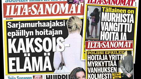 Useita hoitajia epäilty tai tuomittu henkirikoksista Suomessa.