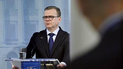 Pääministeri Petteri Orpo hallituksen kehysriihineuvotteluiden tiedotustilaisuudessa tiistaina.