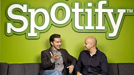 Spotifyn perustajat Daniel Ek ja Martin Lorentzon.