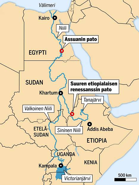 Niilin jättimäinen patohanke on valmis – Egypti pelkää tekojärven nielevän  vedet ja aiheuttavan kuivuutta - Ulkomaat - Ilta-Sanomat