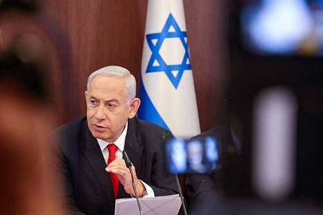 Pääministeri Benjamin Netanjahu johti hallituksen istuntoa Jerusalemissa 5. maaliskuuta.