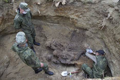 Venäläiset etsijät kaivoivat Sandarmohin hautoja auki ensi kerran viime syksynä yrittäessään todistaa, että haudoissa makaisi suomalaisten teloittamia neuvostosotavankeja. Sandarmohiin teloitettujen Stalinin vainojen uhrien omaiset pitävät kaivauksia laittomina hautarauhan rikkomisena.
