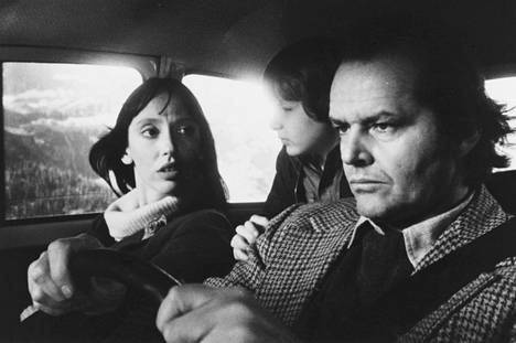 Shelley Duvall ja Jack Nicholson kauhuelokuvassa Hohto.