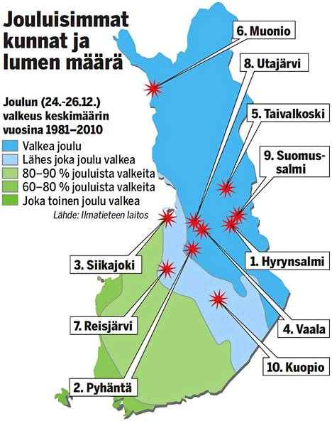 IS selvitti: Tämä on Suomen jouluisin kunta - Kotimaa - Ilta-Sanomat