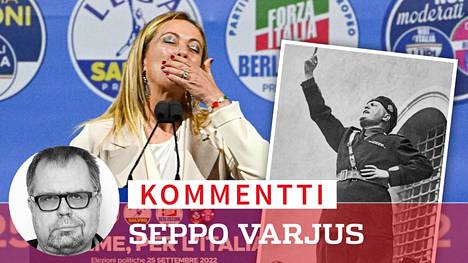 Giorgia Melonin olemus on kaukana Mussolinista, mutta hänen puolueensa juuret ovat Mussolinin kannattajissa.