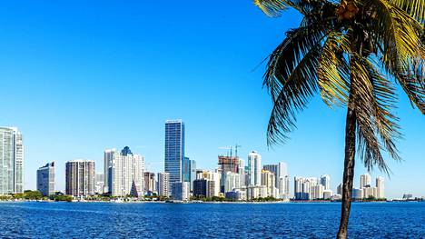 Miami on asukasluvultaan Floridan suurin kaupunki. Kuvituskuva.