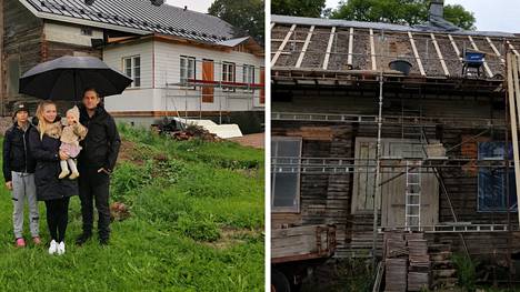 Neljässä vuodessa hylätty talo on muuttunut pikkuhiljaa kohti Segerien perheen unelmakotia.