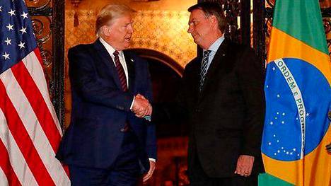 Donald Trump ja Jair Bolsonaro tapasivat viime viikonloppuna.