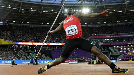 Julius Yego Lontoon MM-kisoissa vuonna 2017.