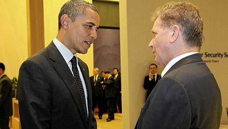 Barack Obama ja Sauli Niinistö tapasivat ensimmäisen kerran viime vuoden maaliskuussa Etelä-Koreassa.