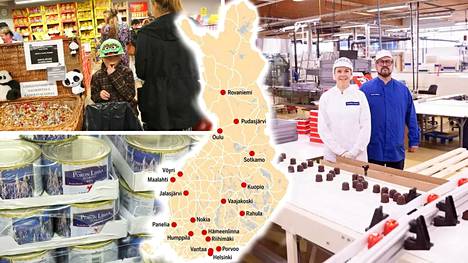 Esittelemme 18 erikokoista tehtaanmyymälää, joissa kannattaa vierailla matkalla Suomen halki. 