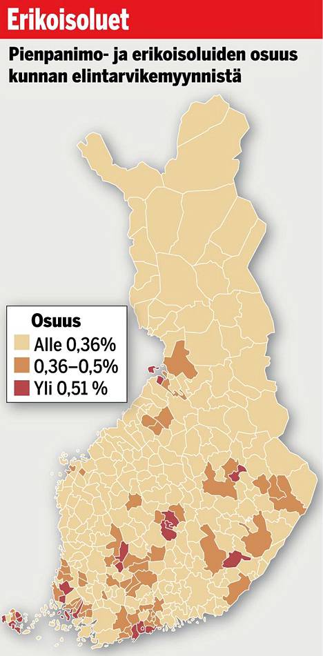 Plussa-kortit paljastivat alueet: Tarkista kartasta, asutko IPA-Suomessa -  Ruokauutiset - Ilta-Sanomat