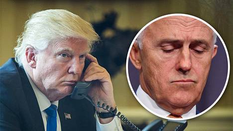 Donald Trump ja Malcolm Turnbull puhuivat puhelimessa viime lauantaina.