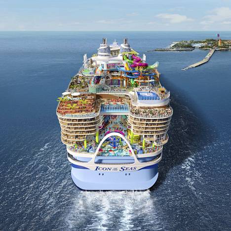 Tältä näyttää Turussa rakentuva maailman suurin risteilijä Icon of the Seas  - Taloussanomat - Ilta-Sanomat
