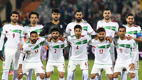 Iranin miesten jalkapallomaajoukkue tammikuussa 2022.