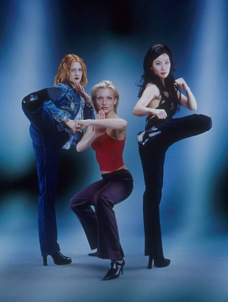 Charlien enkelit -elokuvan (2000) tähdet Drew Barrymore, Cameron Diaz ja Lucy Liu.