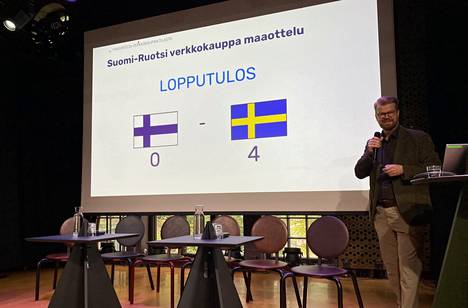 Verkkokauppatoimittaja Vilkas Groupin toimitusjohtajan Markku Korkiakosken esitys paljasti, että Suomella on paljon oppimista länsinaapurista.