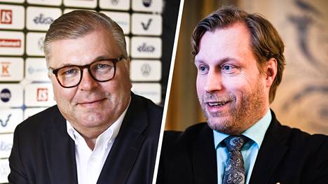 Toimitusjohtaja Jarmo Heiskasta (oik.) syytetään epäasallisesta käytöksestä. KuPSin pääomistaja Ari Lahti puolustaa toimitusjohtajaa.