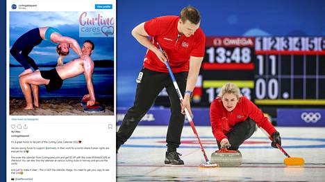 Pekingin talviolympialaiset: Curlingpari Kristin Skaslien ja Magnus  Nedregotten paljasti erikoisen harjoituksen - Olympialaiset - Ilta-Sanomat