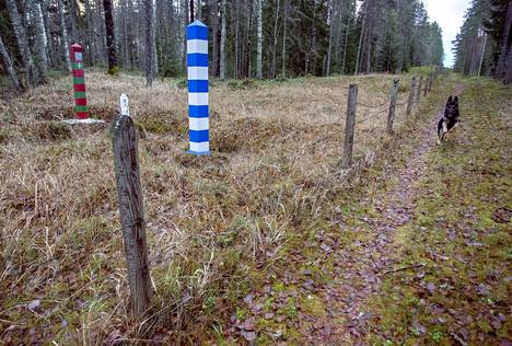 Imatran Varpaanlahden rajavalvonta-aluetta kuvattuna viime syksynä.