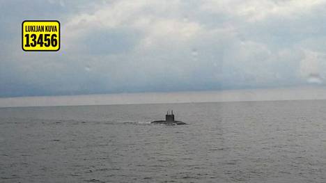 Joonas Heinonen kuvasi sukellusveneen lauantaina.