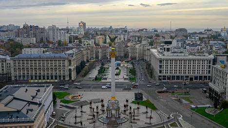 Tältä näytti Ukrainan pääkaupungissa Kiovassa 19. lokakuuta 2022.