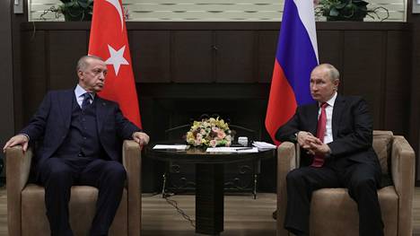 Turkin presidentti Recep Tayyip Erdoğan ja Venäjän presidentti Vladimir Putin ovat vahvoja johtajia.