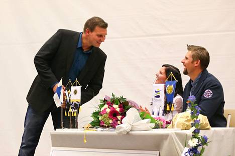 Aki Parviainen (vas.) teki lyhyen mutta komean valmentajauran Antti Ruuskasen kanssa. Tuloksia olivat mm. vuoden 2012 olympiahopea ja vuoden 2014 EM-kulta.