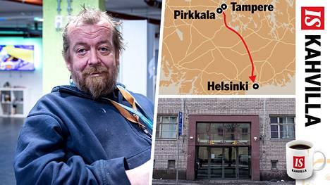 IS kahvilla -kiertue saapui Helsinkiin ja jutteli kodittoman Peten kanssa.