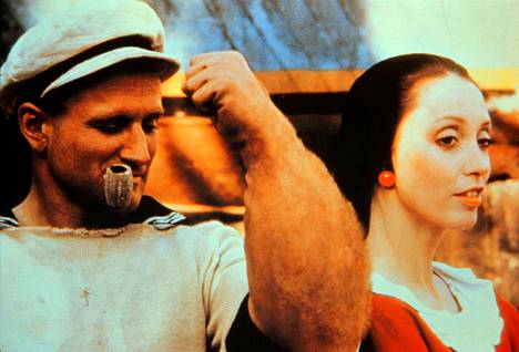 Robin Williams ja Shelley Duvall näyttelivät Kippari-Kallessa. Duvall esitti Kippari-Kallen rakastettua, Olgaa.