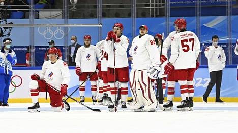 Venäjän olympiakomitean joukkue hävisi Pekingin olympialaisten loppuottelun Suomelle. 