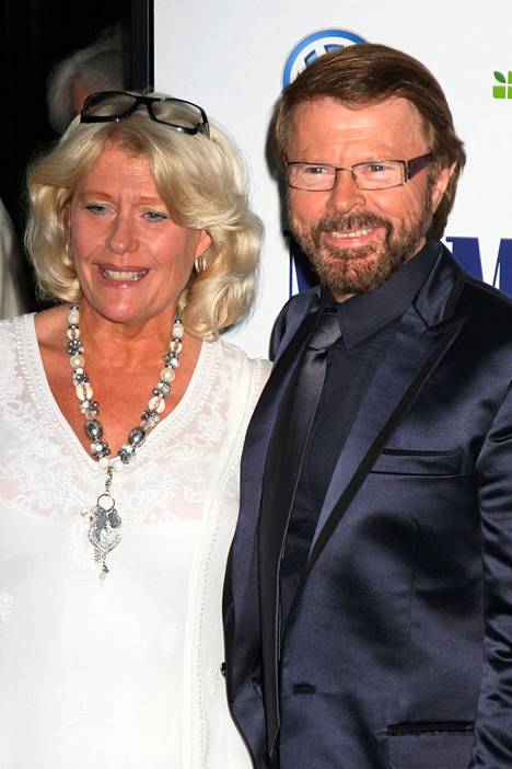 Björn ja Lena Ulvaeus olivat naimisissa 41 vuotta. Kuva vuodelta 2008.