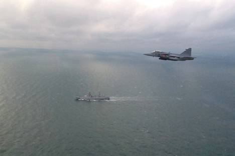 Venäjän sota-alus havaittiin Itämerellä.