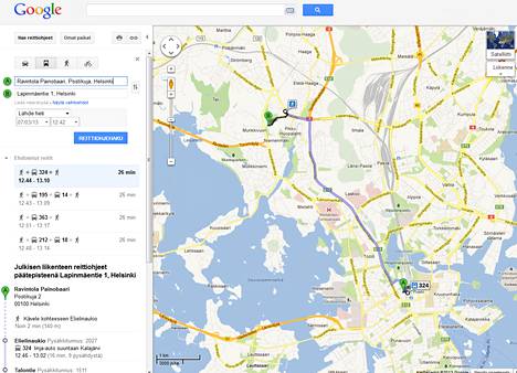 helsinki kartta reittiopas Helsingin seudun reittiopas on nyt osa Google mapsia   Digitoday 
