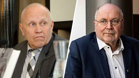 Työelämäprofessori Martti J. Kari (vas.) ei pidä uskottavana, että esimerkiksi Eero Heinäluoma (sd) ei olisi nähnyt Nord Stream -putkien turvallisuuspoliittisia ulottuvuuksia. 