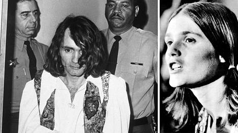 Linda Kasabian (vas.) oli avaintodistaja Manson-oikeudenkäynnissä, jonka keskiössä oli Charles Manson.