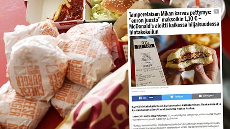 McDonald's paljastaa listan ravintoloista: Täällä Mäkkärin ”euron juuston”  ja tuplajuuston hinnat nousivat kaikessa hiljaisuudessa - Ajankohtaista -  Ilta-Sanomat