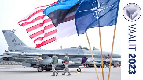IS:n vaalikoneessa esitettiin väite, että Suomeen tulee sijoittaa Naton tukikohta. Kuvassa yhdysvaltalaisia sotilaita Ämarissa Virossa.