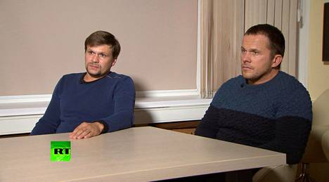 Boshirov ja Petrov antoivat Venäjän valtion RT-kanavalle pari viikkoa sitten haastattelun, jossa he vakuuttelivat olevansa vain turisteja.